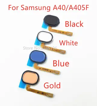 1buc Cheie se Întoarcă Acasă Buton Meniu Senzor de Amprentă digitală Cablu Flex Pentru Samsung Galaxy A40 A405F Atinge Reparații Parte