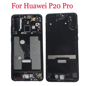Original Folosit Pentru Huawei P20 Pro CLT-L09C CLT-L29 CLT-L29C Față de Locuințe Sasiu Display LCD Bezel Rama Fata rama