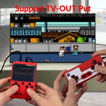 Date de Broască 8 biți 3.0 Inch Retro Joc Video Consola de Sprijin 2 Jucători Mini Handheld Jucător Built-in de 400 de Jocuri Consola Handheld