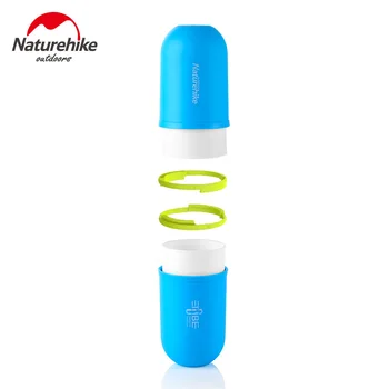 Naturehike 4-în-1 Travel hotel portabil periuța de dinți în formă de capsulă pasta de dinti se spala cana cutie dinte cilindru cutie de depozitare se Spală Cupa