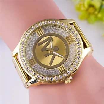 WK brand de lux de moda Europene de afaceri damele de lux, aur, diamant full Britanic ceas casual doamnelor din oțel inoxidabil ceas 2020