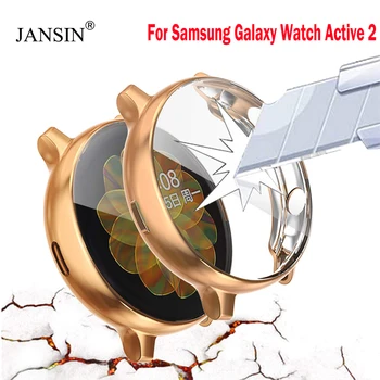 TPU Acoperire Moale Pentru Galaxy Watch Active 2 Caz pentru Samsung Galaxy Watch Active 2 40mm 44mm Protector de Ecran Complet de Protecție de Cazuri