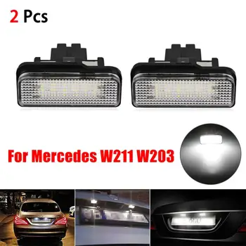 2 BUC LED-uri Auto de Înmatriculare Lumini Pentru Mercedes W211 W203 5D W219 R171 Nici o Eroare Lampă