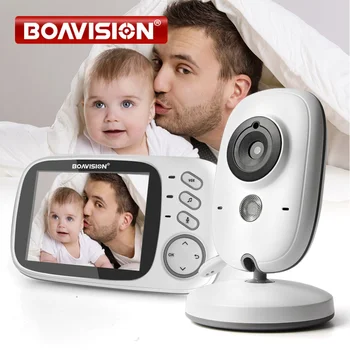 3.2 Inch LCD Color Wireless Video Baby Monitor Viziune de Noapte 5m Bona Monitor Bebek cântece de Leagăn de Supraveghere Camera de Securitate VB603