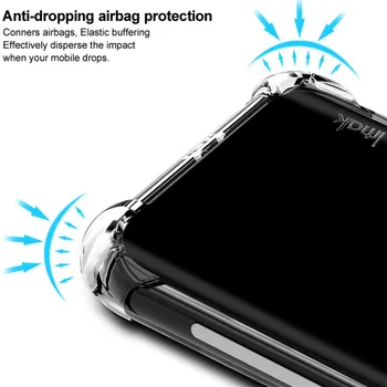 Imak TPU Mat Silicon Moale Caz pentru Apple iPhone 11 12 12Pro 11Pro 12 Pro Max Caz Negru Mat rezistent la Șocuri Airbag Capac Spate