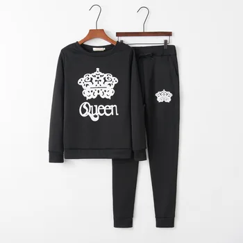 Imprimare queen 2020 Nou Design de Moda Fierbinte de Vânzare Costum Set Trening Femei din Două piese Costum Stil Hanorac Sport Uzura