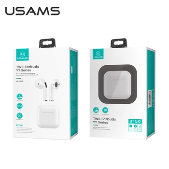 USAMS Lumina Căști fără Fir 4-a Generație Pavilioane TWS Bluetooth 5.0 Căști Sunet Stereo Căști fără Fir Intraauricular Telefon