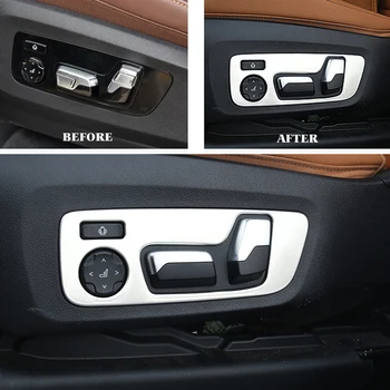 Auto Styling Interior din oțel inoxidabil accesorii Auto Pentru BMW X5 G05 2019 2020 2pc Loc Reglați Butonul de Comutare a Acoperi Panoul Ornamental