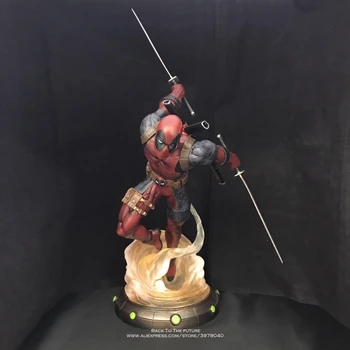 Disney Marvel Avengers Deadpool 35.5 cm figurina Postura Anime Decor Colecție de Figurine model de Jucărie pentru copii cadouri