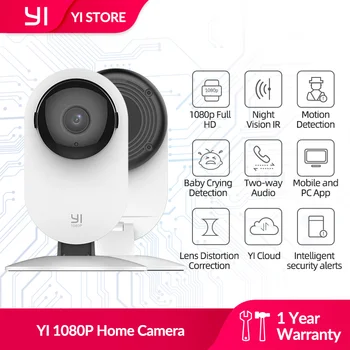 YI Acasă 1080P Camera 2 buc set Copilul Plângând de Detectare Viziune de Noapte WIFI Wireless IP Cam de Securitate CCTV de Supraveghere a Sistemului Global