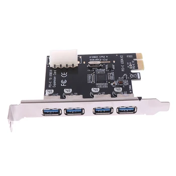 4 Port USB 3.0 PCI-e Card de Expansiune PCI Express PCIe Hub USB 3.0 Adaptor 4-port USB3.0 Controler USB 3 0 PCI E PCIe Express