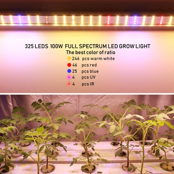 4BUC/Multe LED-uri Cresc Lumini Bar Spectru Complet Tub de Plante Phytolamp pentru cultivo de interior sere răsaduri de legume cu efect de seră