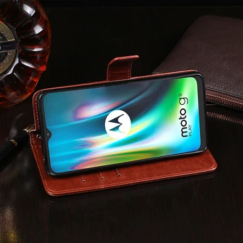 Pentru Motorola Moto G9 / G9 Juca Caz Flip Portofel din Piele Capa Telefon Caz pentru Moto G9 / G9 Juca Acoperi Fundas