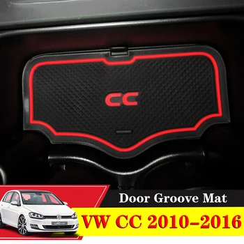 5X Auto Interior Poarta Slot Pad anti-Alunecare, Cana Covoare Anti-Alunecare Ușa Groove Mat Accesorii Pentru VW CC 2010 2011 2012 2013 2016