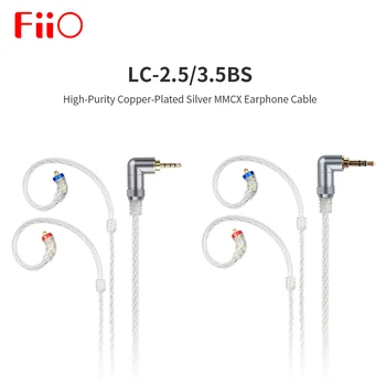 FiiO LC-3.5 B LC-2.5 BS Scurt casti cablu de Cupru Placat cu Argint Standard MMCX de 3,5 mm la 2,5 mm Conector pentru Shure/Westone/JVC/FiiO
