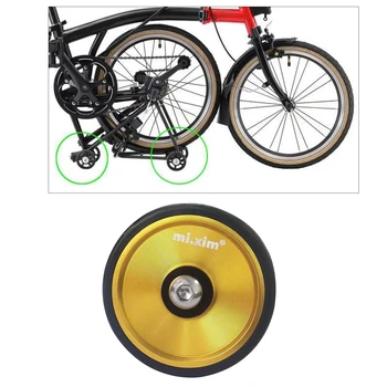 De înaltă Rezistență Biciclete Pliabile Usor Roti de Bicicleta Pliabilă Transport Călători Easywheel Pentru Brompton cu Bolt