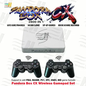 Noi Pandora Box CX Gamepad Set cu Fir Wireless joypad 2800 in 1 Poate salva joc de Mare scor record linie de scanare 3D Tekken, Mortal Kombat