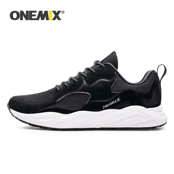 ONEMIX Bărbați Vulcaniza Pantofi de Funcționare în aer liber Adidași 2019 Nou Respirabil Epocă Tata Încălțăminte Ultra Usoare de sex Masculin de Tenis de Pantofi