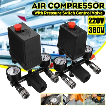 Drillpro 240V/380V AC Reglementare Datoria Compresor de Aer Pompa de Presiune Comutator de Control Pompa de Aer Supapa de Control 7.25-125 PSI cu Ecartament