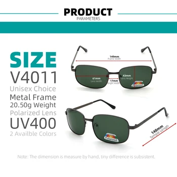 VIVIBEE Clasic Dreptunghi Stil Bărbați Polarizat ochelari de Soare Retro Pătrat de Polarizare Ochelari de Soare pentru bărbați UV400 Ochelari