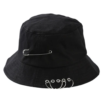 Apartament Nou Fishman Pălărie De Vară Negru Pălărie Găleată Unisex Hip Hop De Pescuit Capac Sprots Chapeau Palarie De Soare Cu Ridicata