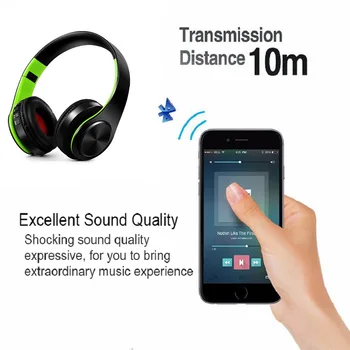 TOPROAD New Sosire Wireless Bluetooth pentru Căști setul cu Cască Stereo Muzică Peste Cap Căști Căști cu Microfon pentru iphone samsung