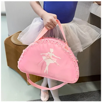 Copii Roz Printesa Geantă De Mână Fată Impermeabil Dans Balet Saci Primi Pantofi Și Haine Copil De Balet Sport Yoga Geantă De Umăr