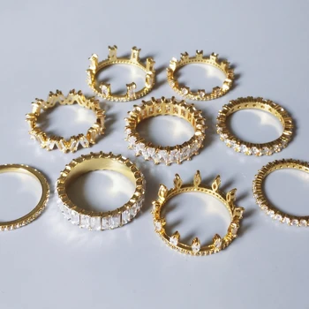 14 Stiluri Veșnică Deget inelul AAA zircon CZ de Logodna Nunta Trupa Inele Pentru Femei Barbati bijoux Cadou 2019