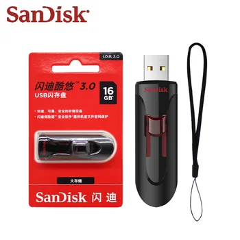 Original SanDisk CZ600 USB Flash Drive 16GB 32GB 64GB, 128GB, 256GB cel Stick USB memoria de memorie Flash USB Pendrive U Disc