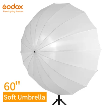 Godox 60 inch 150cm Alb Translucid Moale Umbrela Studio de Iluminat Lumina Translucide Așteptat cu Mare Difuzor Capac