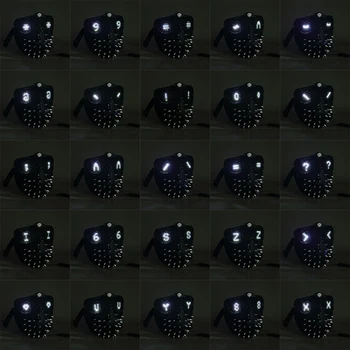 25 Tipuri de Ceas 2 Câini Cosplay Marcus Masca LED Ochii de Lumina Schimbătoare de Control de la Distanță Holloway Cheie Punk Gotice Nit Măști de Față