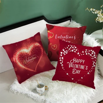 Ziua îndrăgostiților Decorative de Pernă Roșie Dragoste Inima Model Perne pentru Camera de zi Dormitor Canapea Scaun Dragoste husa Scaunului