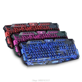 Cu fir Tastatură de Gaming Crack Model Iluminate cu LED lumina de Fundal Tastatură pentru Calculator PC, Laptop S17 20 Dropship