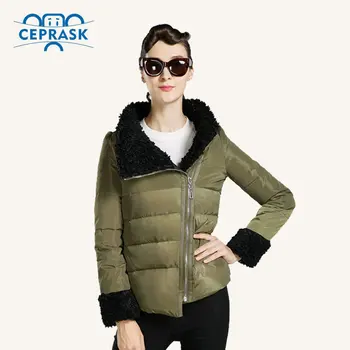CEPRASK 2020 Înaltă Calitate Jacheta de Iarna pentru Femei, Plus Dimensiune Scurt Blana de Iarna pentru Femei Coa Cald în Jos Jacheta Parka Îmbrăcăminte exterioară
