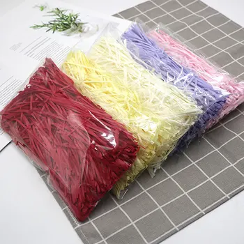 Lafite cutie de cadou pungă de hârtie petrecere de vacanță decorare DIY de umplere de culoare pungă de hârtie chip de amortizare bandă de hârtie poate fi amestecat lot