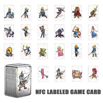 ALLOYSSED 22buc NTAG215 Tag NFC Card de Joc Pentru amiibo Jocul the Legend of Zelda gură de Sălbăticie Mini-Card Pentru Nintend Comutator NS