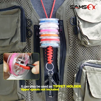 SAMSFX Pescuit Rapid Nod Instrument Rapid Lega de Unghii Vanzator Fly Tying Linie Cutter mașină de Tuns Nipper w/ Zinger Retractor Aborda Accesorii