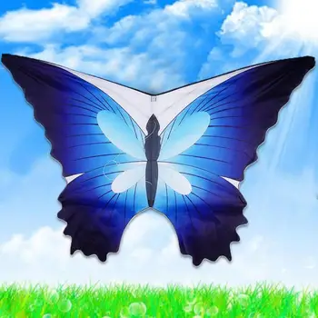 Noi Fluture Colorat Greu cu aripi de Zmeu Nailon în aer liber Zbor Jucarie Fluture Albastru Zmeu și 30M Linie Zmeu Pentru Copii în aer liber Cadou