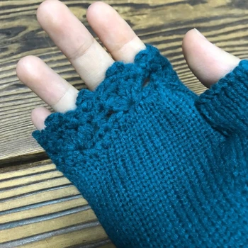 2021 Noi Femei Tricotate Lungi Mănuși De Degete De Animale Broderie Mănuși Cu Un Deget Mănuși