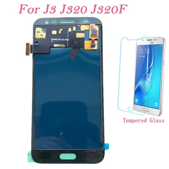 Test de Ecran LCD Pentru Samsung Galaxy J3 J320 J320FN J320F J320P Touch Screen Digitizer LCD Display Regla Pentru Samsung J320 J3 LCD