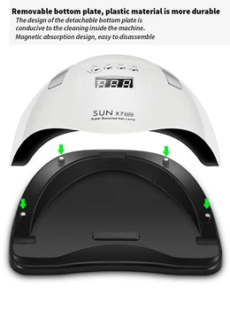 SOARELE X7 Max Lampa LED UV Puternice 180W Lampa de Unghii Upgrade iute Uscat Unghii Gel Uscător de Lampa Profesionala Fototerapie Manichiura Lampa