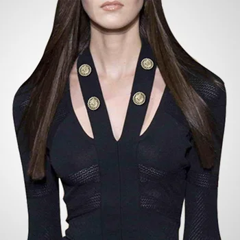 2020 Toamna Iarna Femei Negru Rochie Pulover tricotat Căpăstru Sexy V-neck Talie Mare Maneca Lunga Rochie de Șold Pachet de Haine de sex Feminin