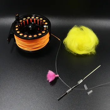 Brandnew 1set zbura de pescuit strike indicator tool kit reglabil&fără noduri materialul de lână indicator cu cutie de scule flyfishing float