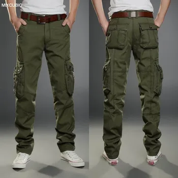 MIXCUBIC spălare uniformă militară pantaloni barbati rezistente la Uzură cargo pantaloni pentru barbati salopete Multi-buzunar salopete bărbați dimensiune 28-38