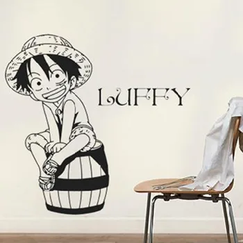 Creative DIY arta de perete de Japoneză anime One Piece Luffy autocolante de perete camere copii acasă decoratiuni autocolante de perete camera de zi T499
