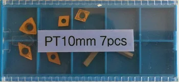 Transport gratuit 10mm 7pcs/set tincoated insertii, utilizați pentru indexabile carbură de cotitură set de scule, pentru strung instrument de tăiere set