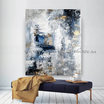 Mare originale Pictate Abstract Tablou Modern abstract tablou pictat ulei pictura de perete de arta abstractă texturate arta