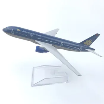 Vietnam Airlines model de Avion Boeing 777 avion 16CM Metal aliaj turnat sub presiune 1:400 avion model de Colectie cadouri Gratuit