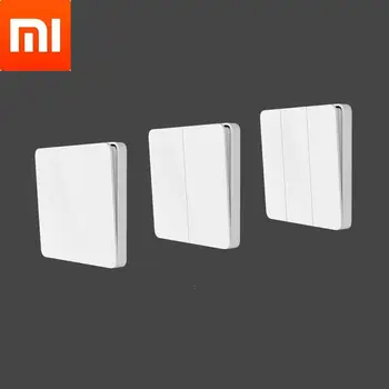 Original Xiaomi Mijia Switch Întrerupător Simplu/Dublu Deschide Dual Control Comutator 2 Moduri Pentru Acasă Yeelight Lumină Led-Uri