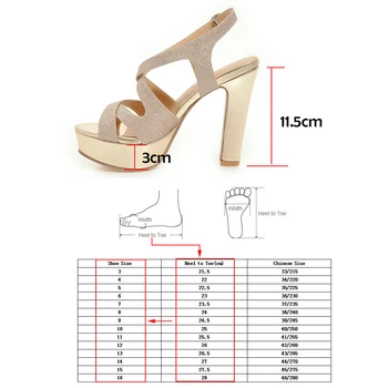 Bling Sandale De Aur, Argint Super Toc Înalt, Sandale Femei, Sandale Cu Platforma Doamnelor Pantofi De Vara Pentru Femeie Alb Negru